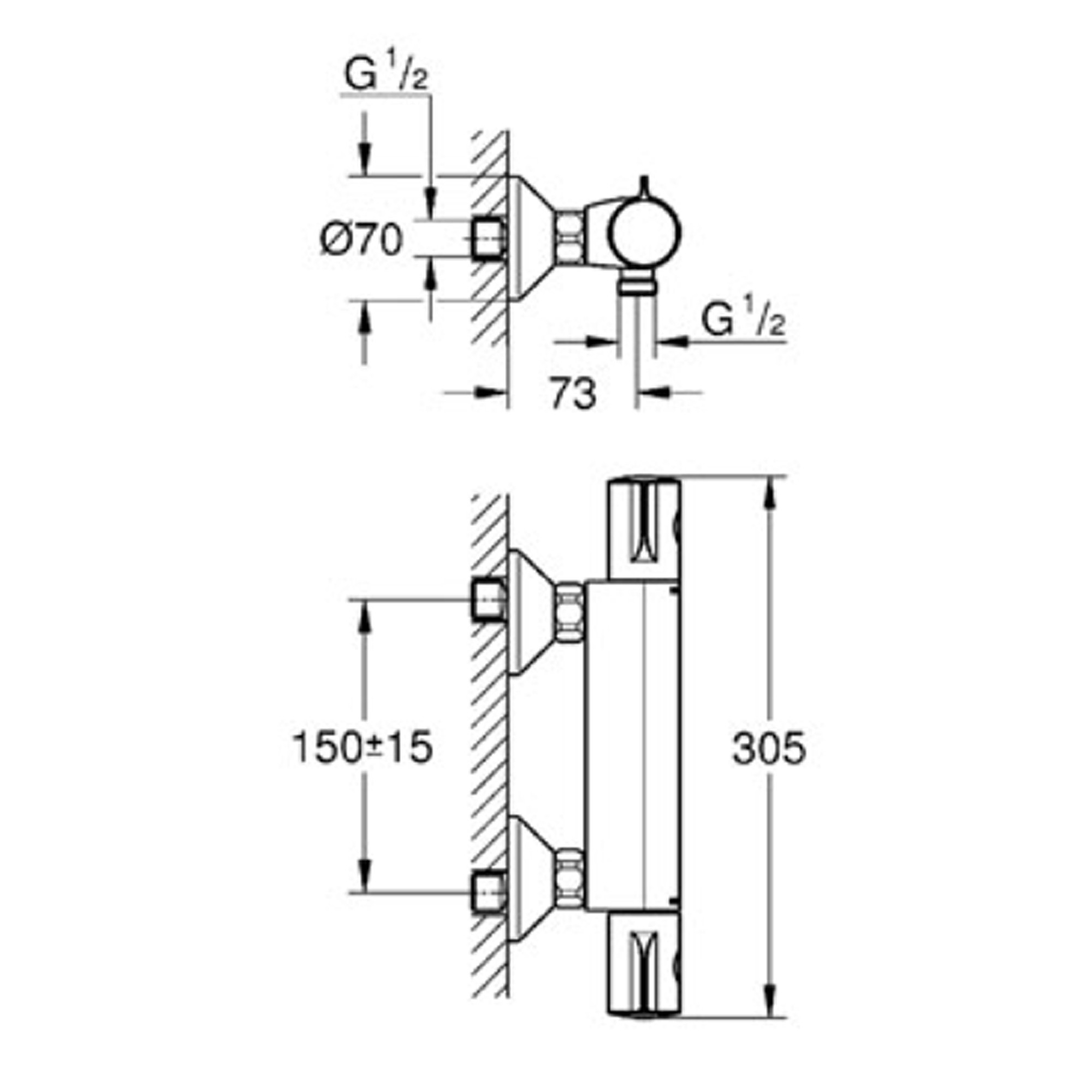 Grifo termostático para baño y ducha Grohtherm 800 de Grohe